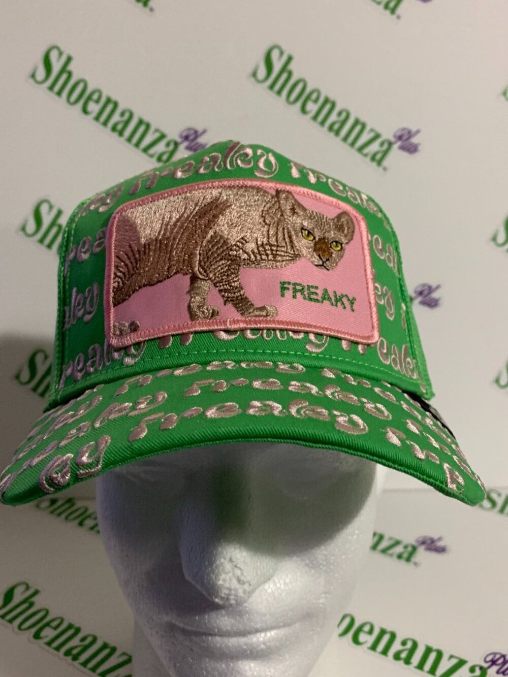 Goorin Bros Friday Drop Freaky Friday Bald Cat Sphynx Trucker Snapback Hat Cap